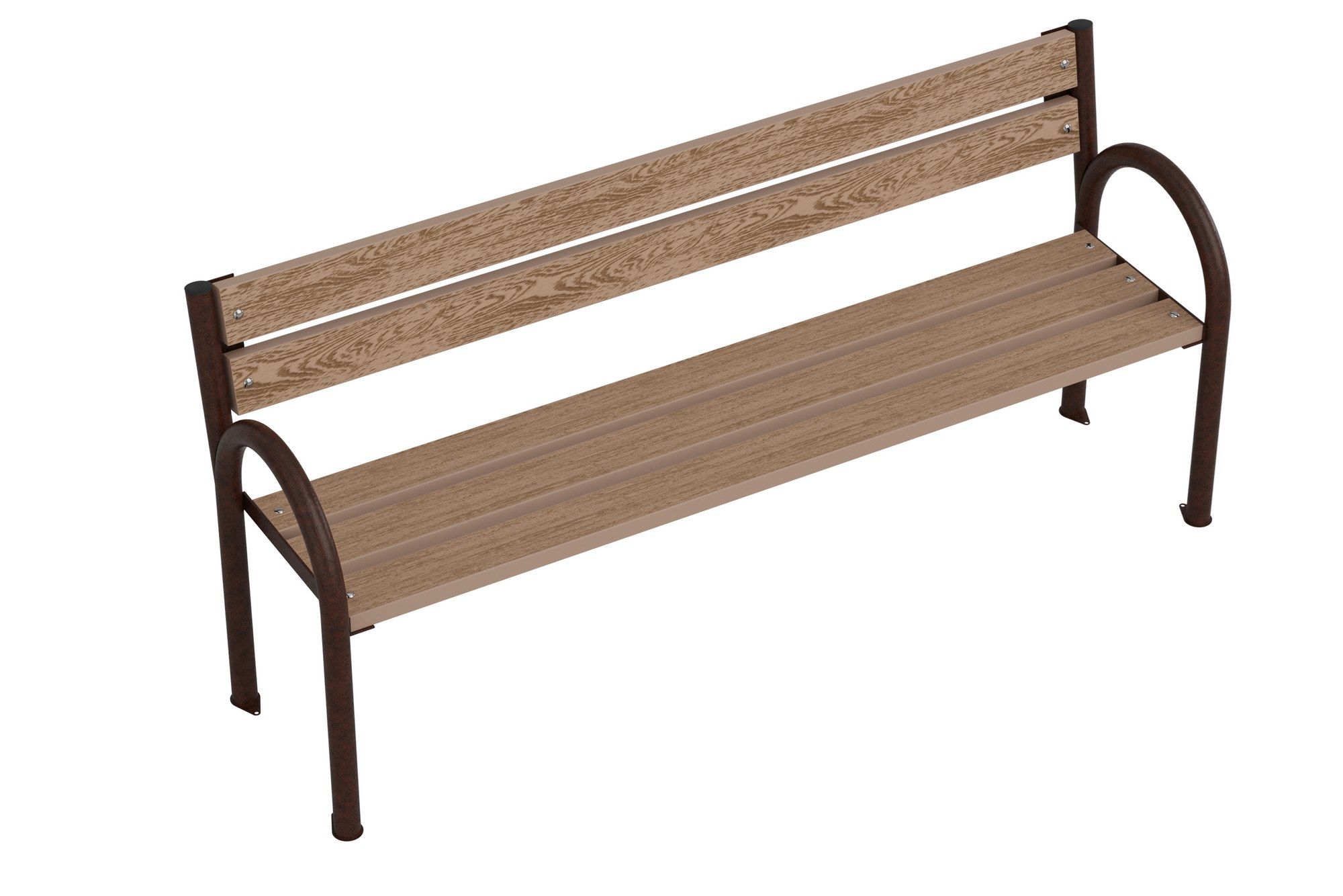 Скамья WPC со спинкой Lazzari Parco ARCH-00041762 - Вид №5