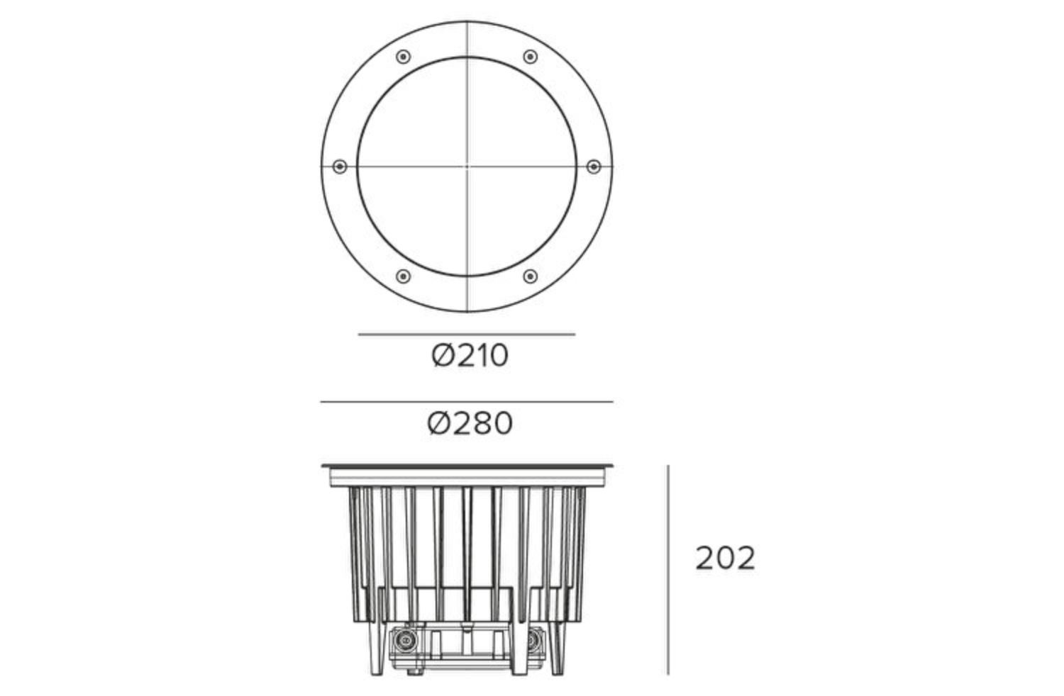 Светодиодный прожектор с утопленным заземлением TARGETTI KEPLERO ZOOM ARCH-00127807 - Вид №4