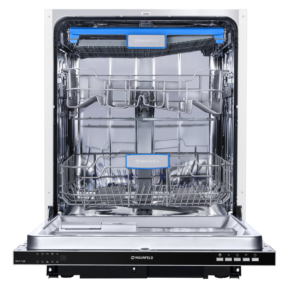 MLP 12B Посудомоечная бытовая машина mlp-12b/ полноразмерная, • тип установки: полновстраиваемая 60см • количество комплектов: 14 • управление: электронное с цифровым дисплеем "cold white» • количество программ: 7 (стекло, интенсивная, стандартная, эко, 9 Santreyd  - Вид №3