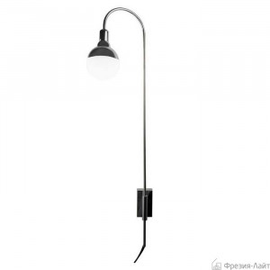 Aromas HELMET CURVE A1219 matt black настенный светильник