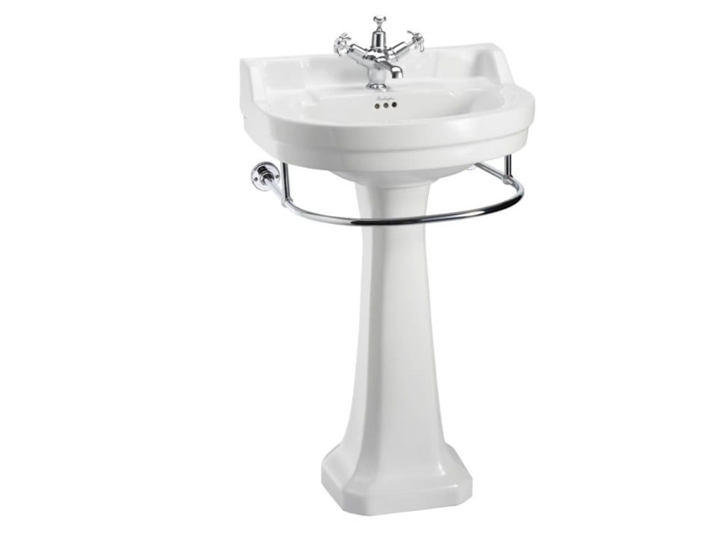 Круглый туалетный столик с держателем для полотенец Burlington Эдвардианская ARCH-00048759 - Вид №1