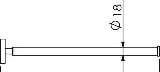 11809A Полотенцедержатель подвесной цвет хром LANGBERGER LEDRO - Вид №2