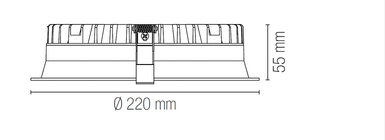 Литье под давлением алюминиевый утопленный круглый прожектор Fan Europe Lighting INTEC ARCH-00097938 - Вид №3
