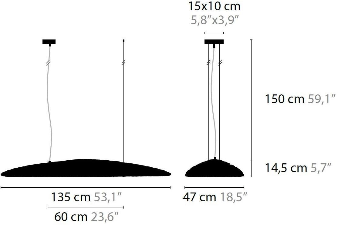 ILFARI Подвесной светильник с прямым светом в стекле  11720/11721  - Вид №3