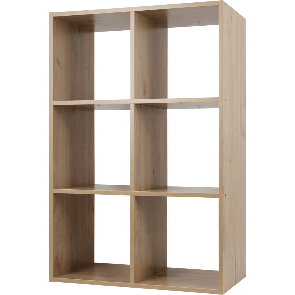 SPACEO Стеллаж «Куб» модульный на 6 секций в стиле гикори джексон 82731884 STLM-0034875 - Вид №3