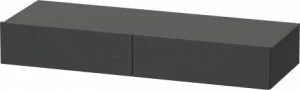 DS827104949 Полочка с ящиком DuraStyle #DS8271 1200 x 440 мм Графит матовый, декор