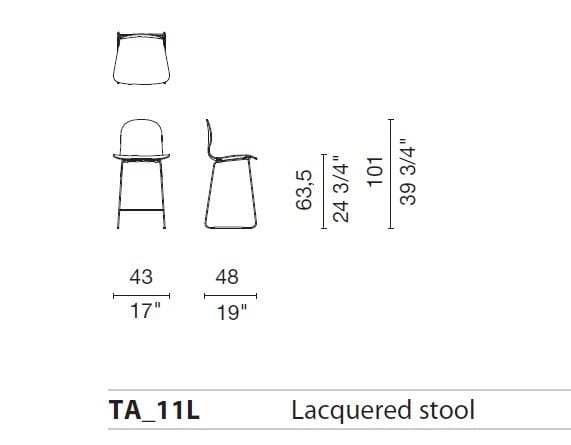 Штабелируемый мягкий стул из кожи или ткани CAPPELLINI Тейт ARCH-00100014 - Вид №4