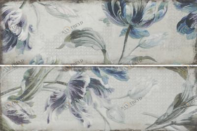 Antonetti white верх 01 10х30 (цветы) Gracia Ceramica 010101004537