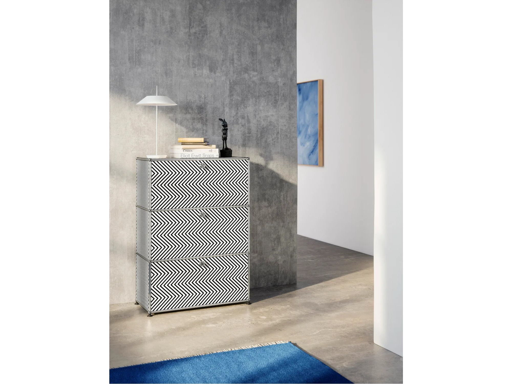 Секционный шкаф из металла с откидными дверцами USM ZIGZAG ARCH-00088429 - Вид №1