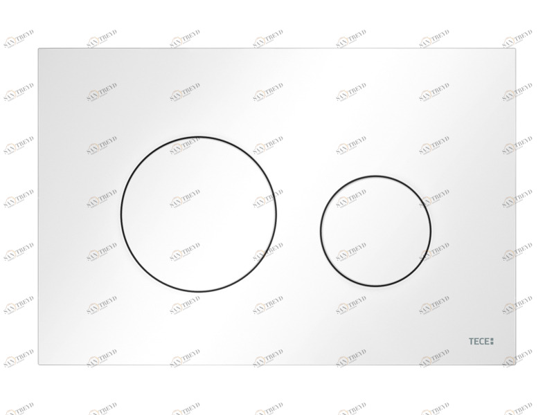 9240640 Пластиковая панель смыва унитаза TECEloop для системы двойного смыва
