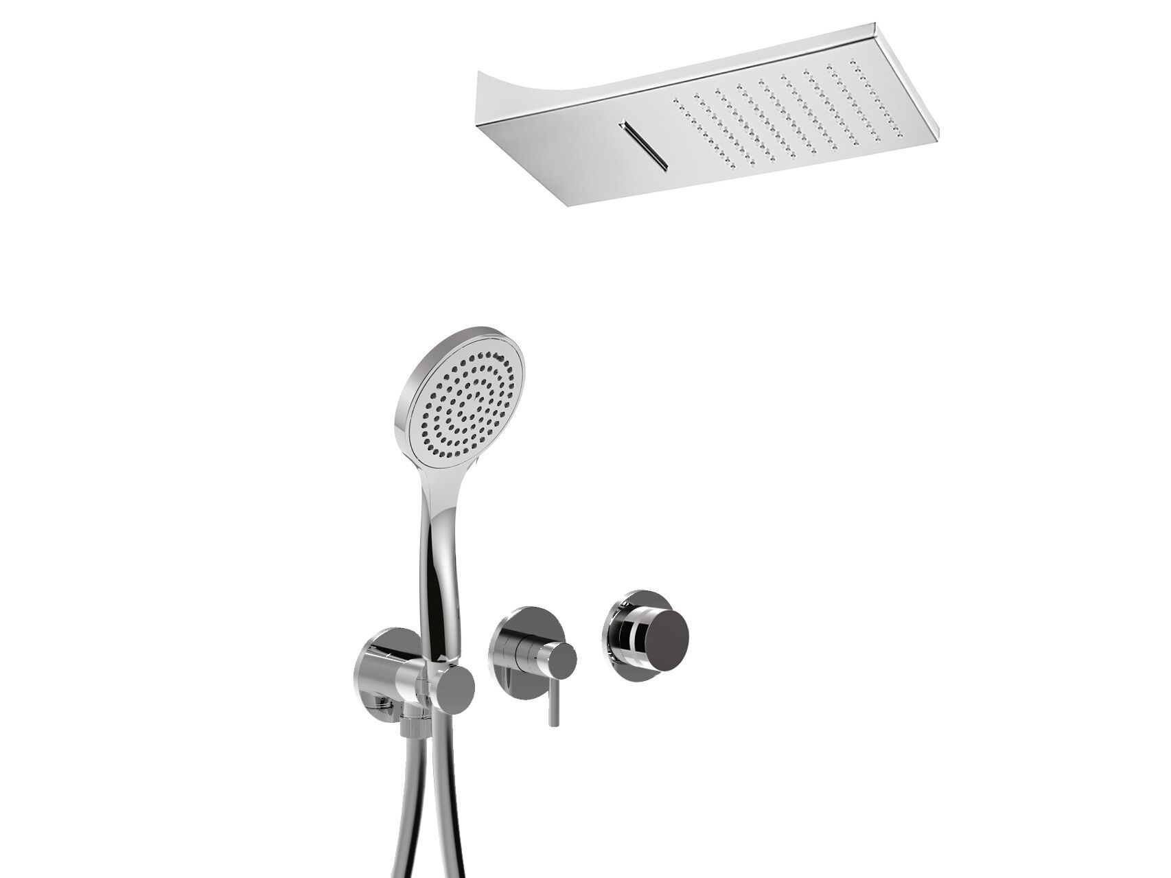 Встраиваемый набор для душа с ручным душем Rubinetteria Giulini MyRing ARCH-00131046 - Вид №1