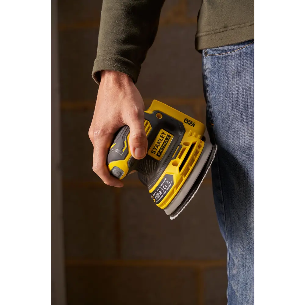 Эксцентриковая шлифмашина Stanley Fatmax SFMCW220B-XJ SF, 125 мм, 18 В, без АКБ и ЗУ STLM-2201220 - Вид №7