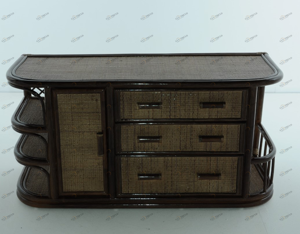 Комод из ротанга темно-коричневый "Темный коньяк" 08/35 VINOTTI  00-3885296 Коричневый 