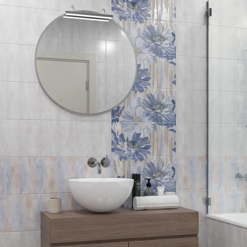 Плитка настенная Нефрит-Керамика Артис 50х25 см 1.625 м² бетон цвет серый STLM-2199941