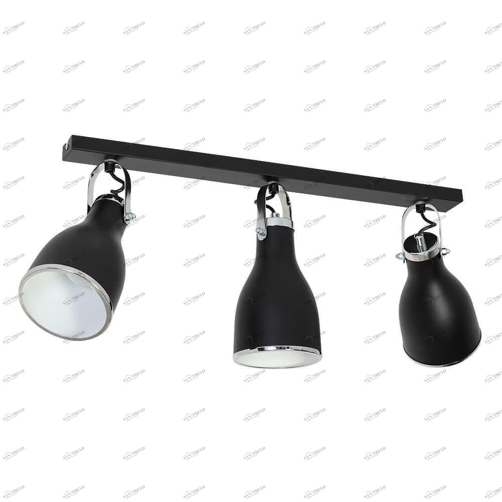 Спот потолочный черный с 3 плафонами Luminex Bjorn 7515 LUMINEX BJORN 00-3891205 Черный