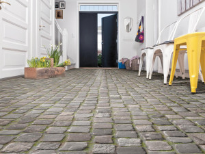 Нескользящий виниловый пол с эффектом камня