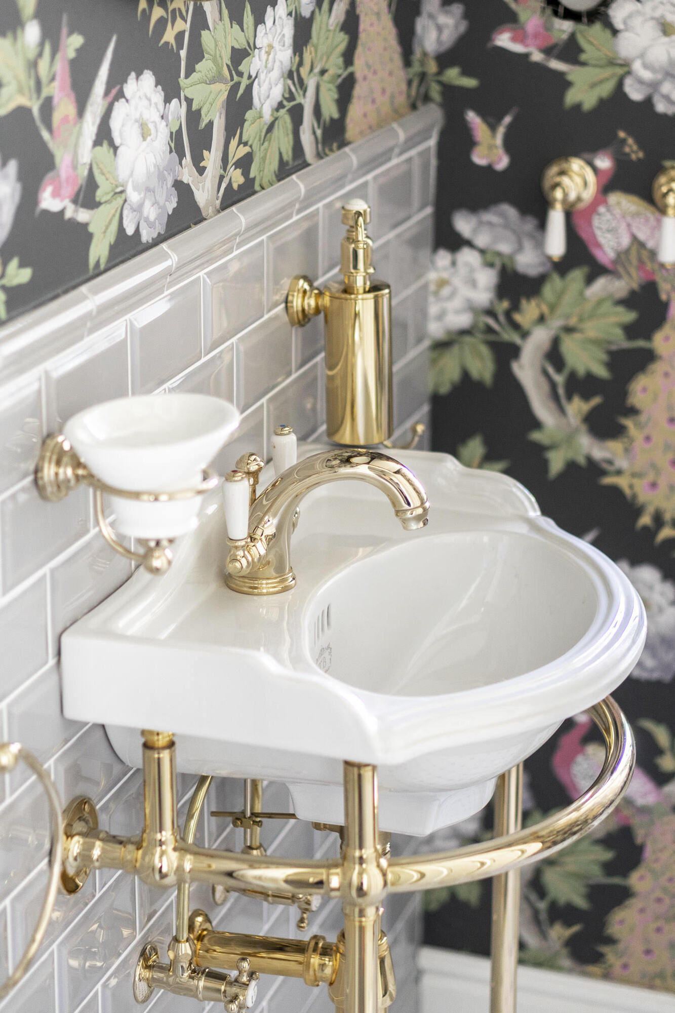 Traditional bathrooms Motivtapete Pavona Pavona - Little Greene  - Вид №12