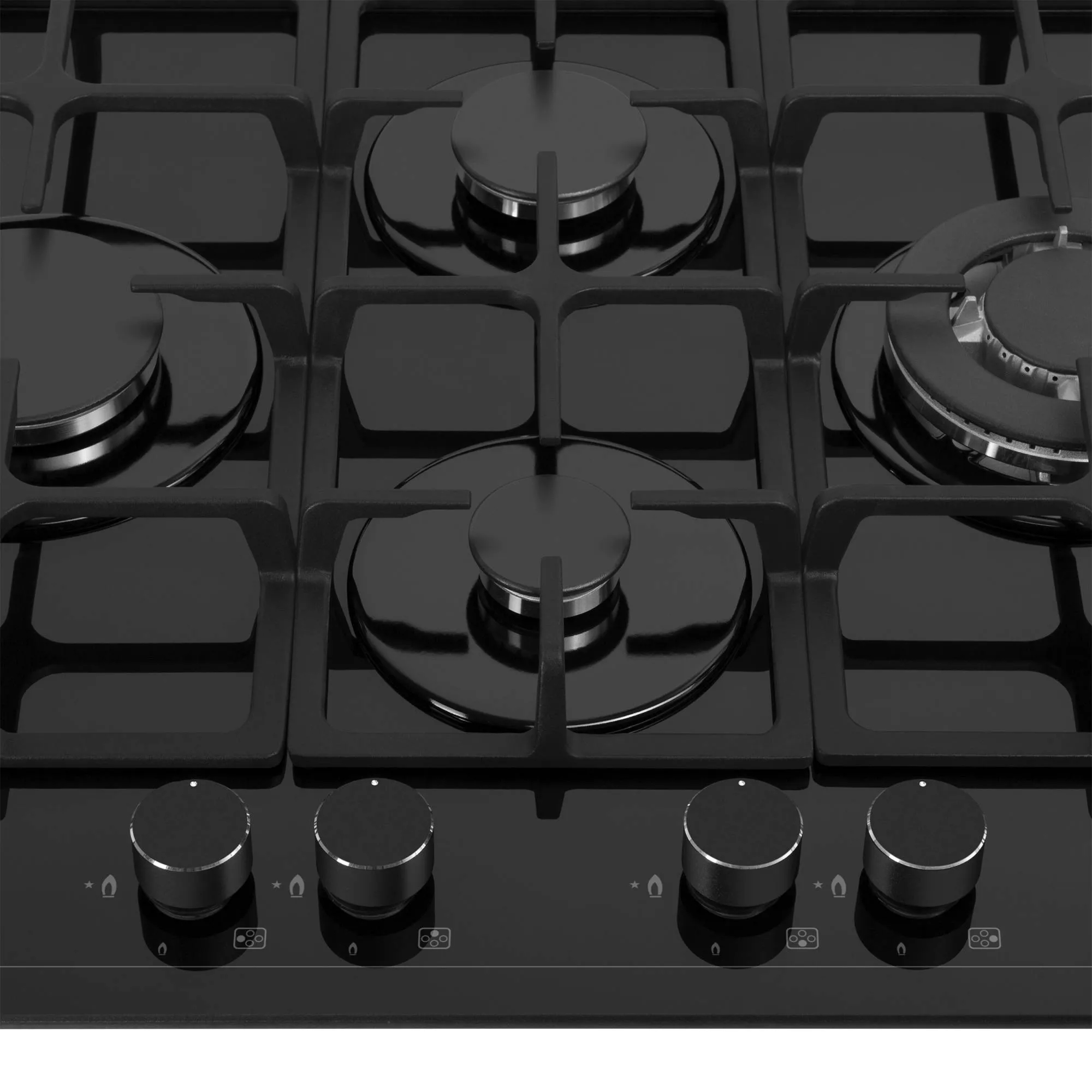 9168782 Газовая варочная поверхность Meferi MGH604BK GLASS ULTRA STDN-0037130 - Вид №3