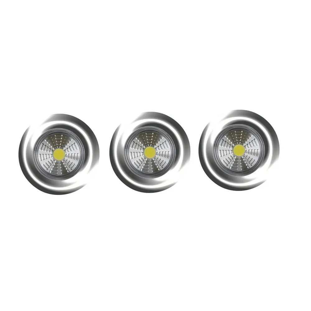 Светильник светодиодный Ritter Pushlight 29100 8 на батарейках, цвет серебряный металлик STLM-2091364