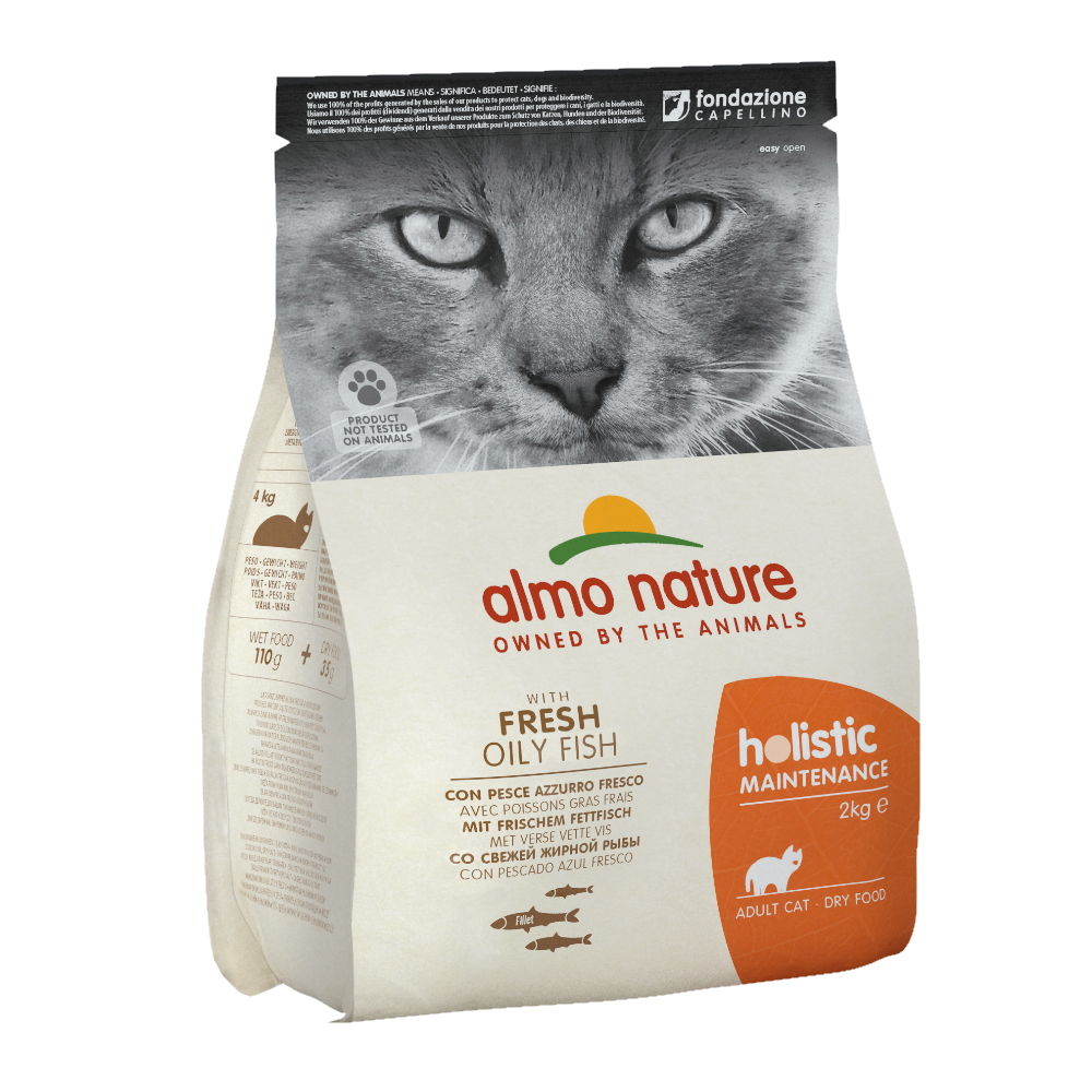 ПР0059717 Корм для кошек Holistic-Maintenance жирная рыба с коричневым рисом сух. 2кг Almo Nature 