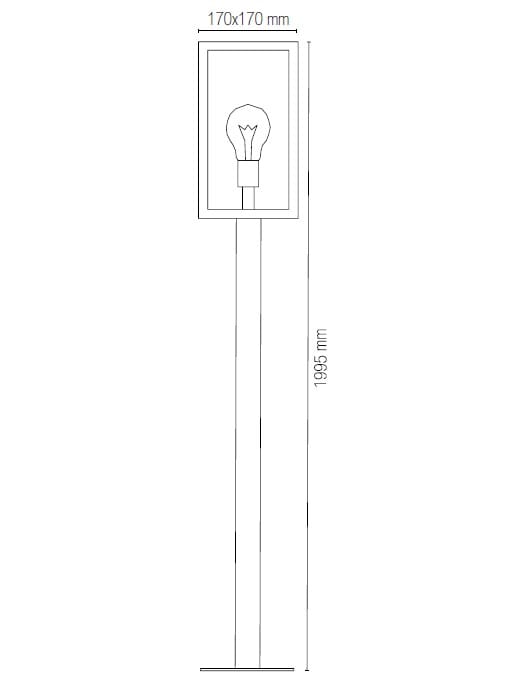 Металлический фонарь садовый уличный фонарь Fan Europe Lighting INTEC ARCH-00072780 - Вид №2
