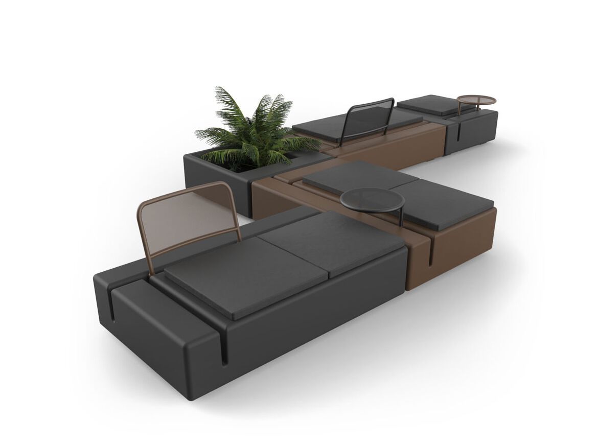 Полиэтиленовый садовый диван Vondom Kes ARCH-00127048