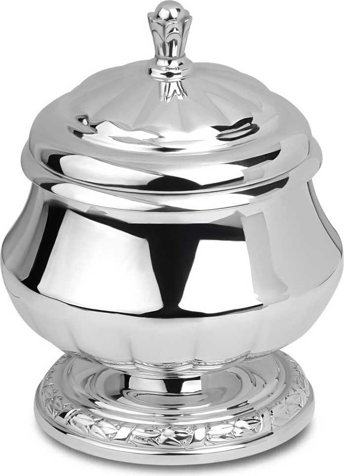 10668005 Икорница Серебряная Русские самоцветы Россия 