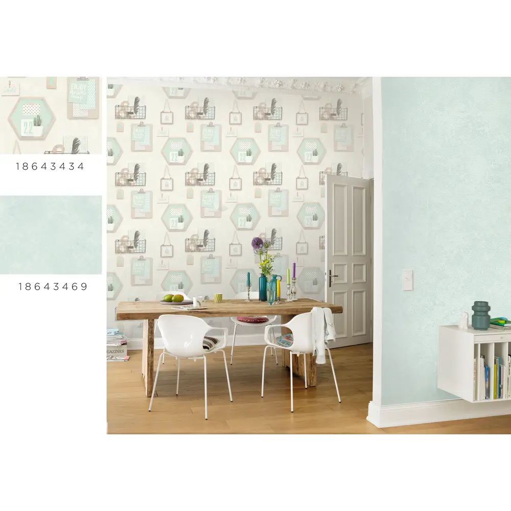 Обои флизелиновые Rasch Deco Relief зелёные 0.53 м 522051 18643434 STLM-2073189 - Вид №3