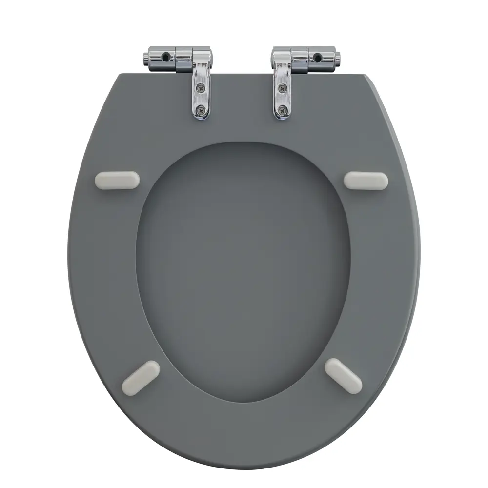 Сиденье для унитаза KONSENSA Терни с микролифтом цвет серый мрамор STLM-2131184 - Вид №4