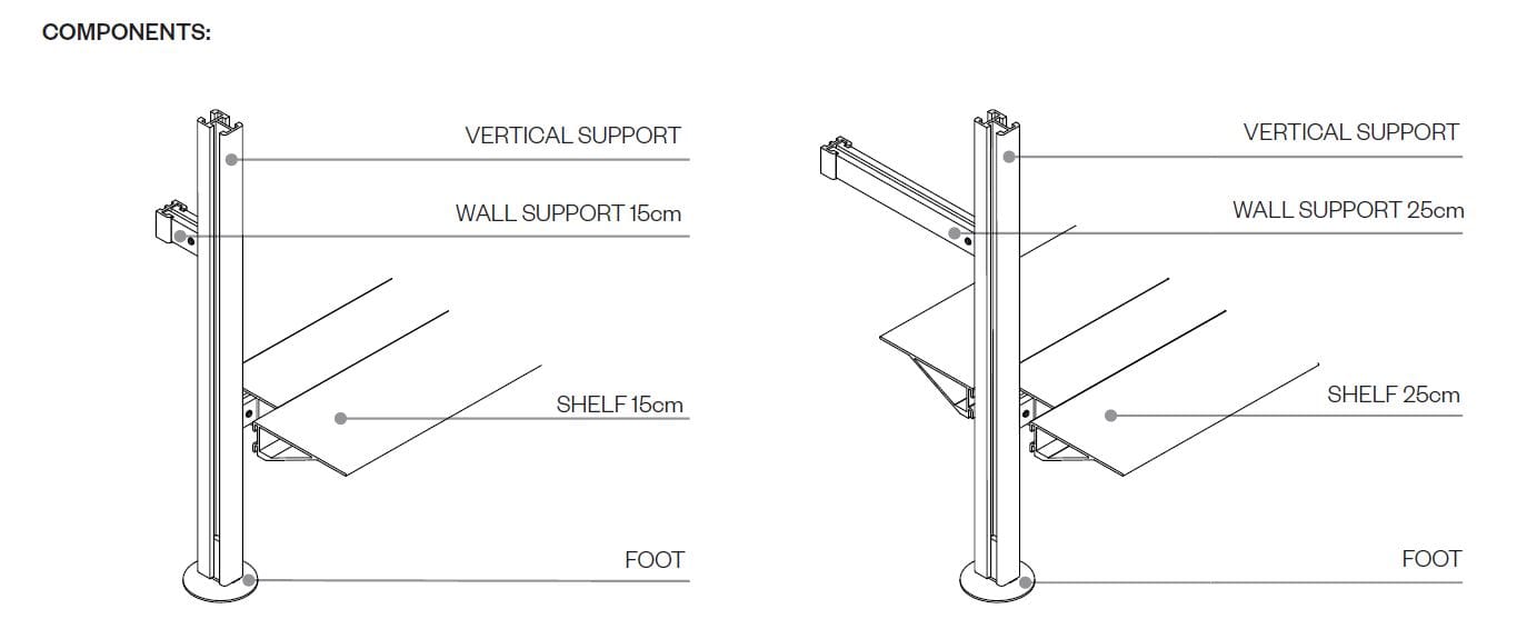 Алюминиевый настенный книжный шкаф BD Barcelona Aluminium ARCH-00134289 - Вид №30