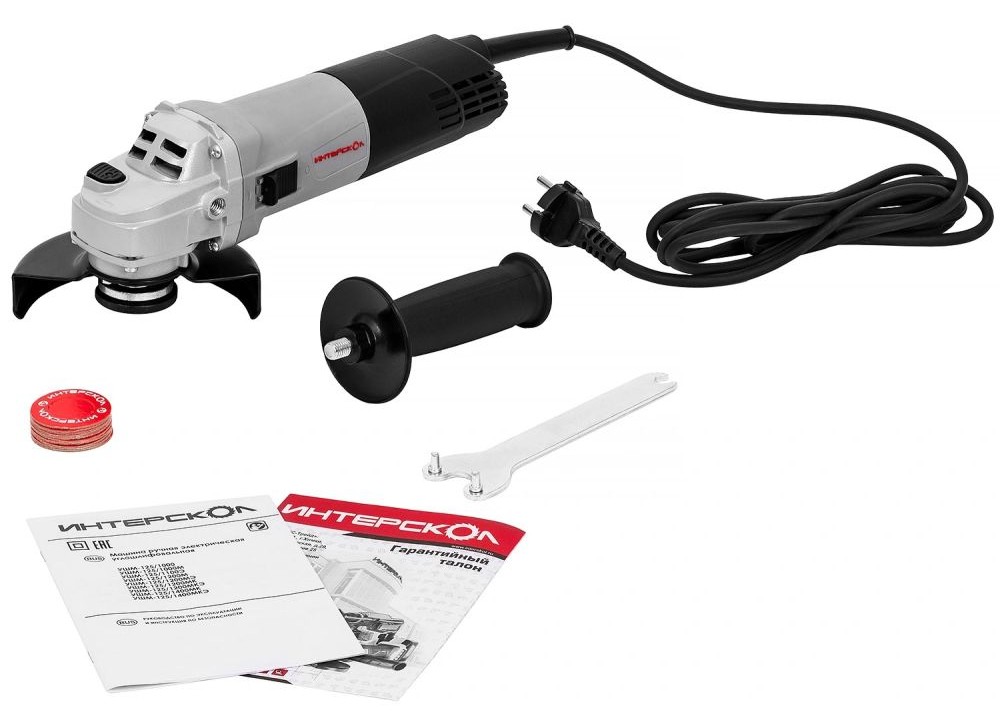 Углошлифовальная машина (УШМ) Интерскол УШМ-125/1000 9246959 STDN-0076844 - Вид №3