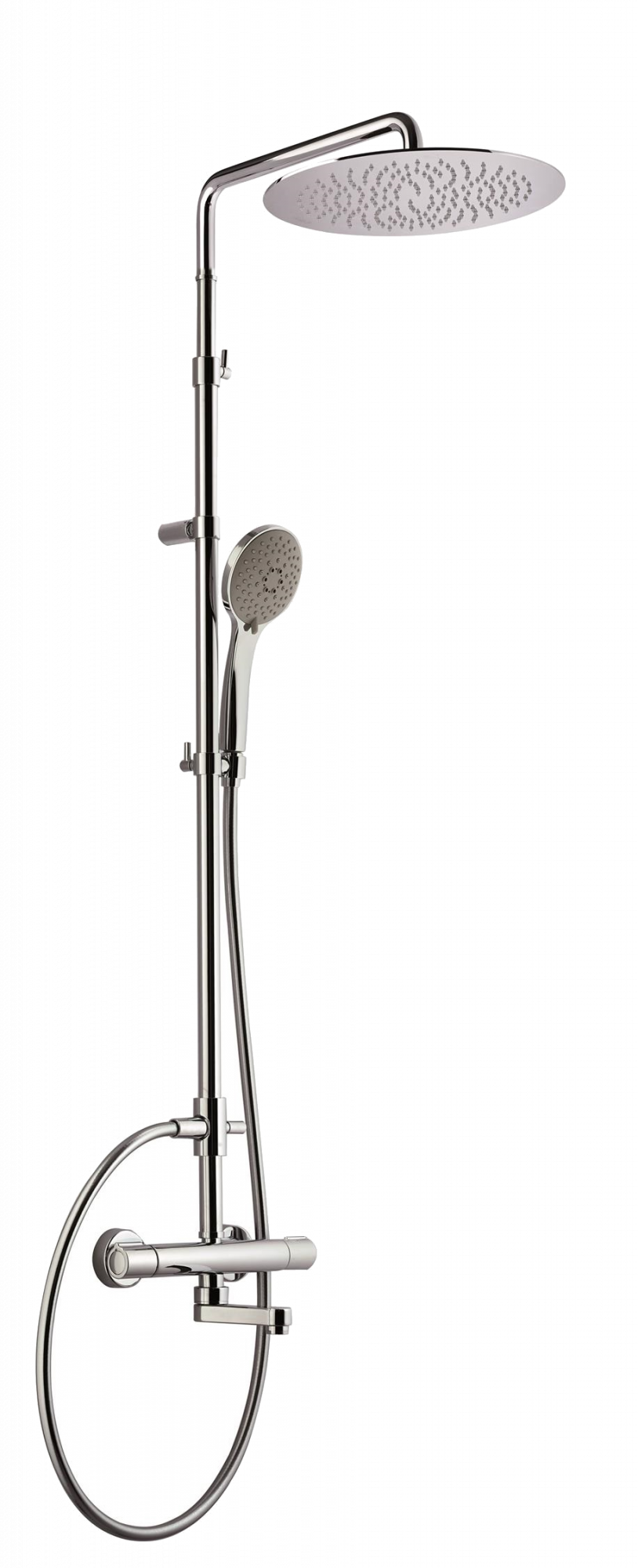 01-1877-N-CR CARIMALI Rigoletto телескопическая с изливом, душевая лейка MySlim с возможностью осмотра 