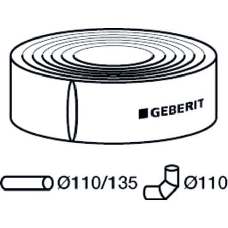310.921.00.1 Звукоизолирующий рукав Geberit из ПЭ Geberit  - Вид №6