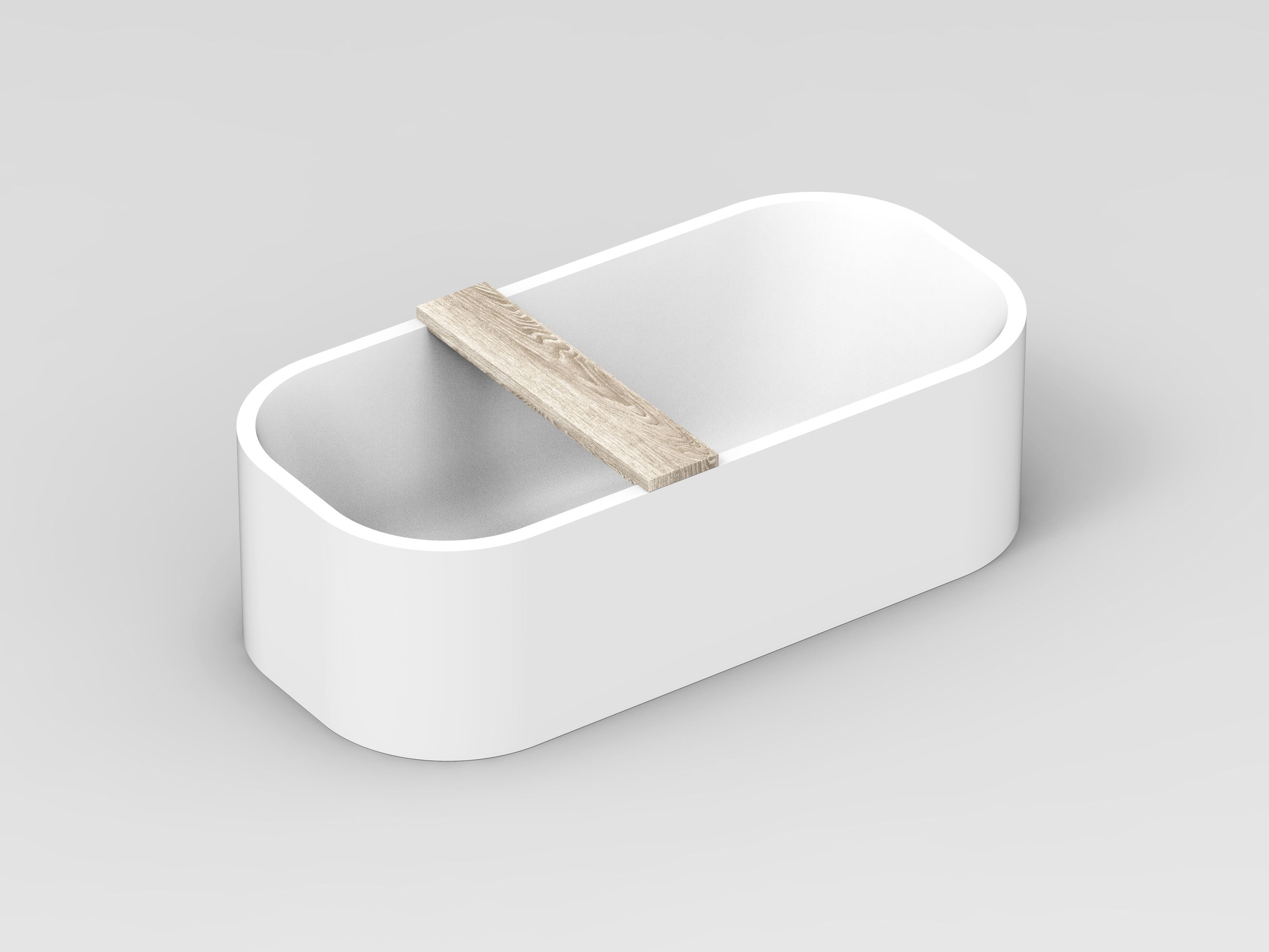 Овальная ванна в центре комнаты в твердой поверхности COCOON Piet Boon ARCH-00144532 - Вид №1