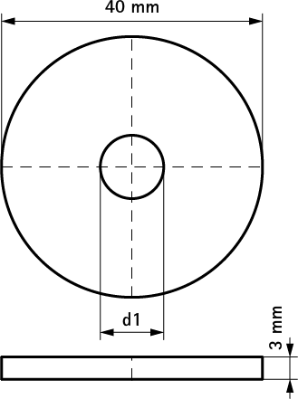 65381512 Монтажные профиля BIS Strut Шайбы (BUP1000) для создания конструкций из профиля Strut WALRAVEN  - Вид №1