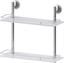 063 Полка с ограничителем 40 см двойная (стекло) NОS FBS Nostalgy