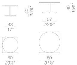 Lapalma Круглый журнальный столик с основанием 4 звезды Auki sun-id-1417299 - Вид №1