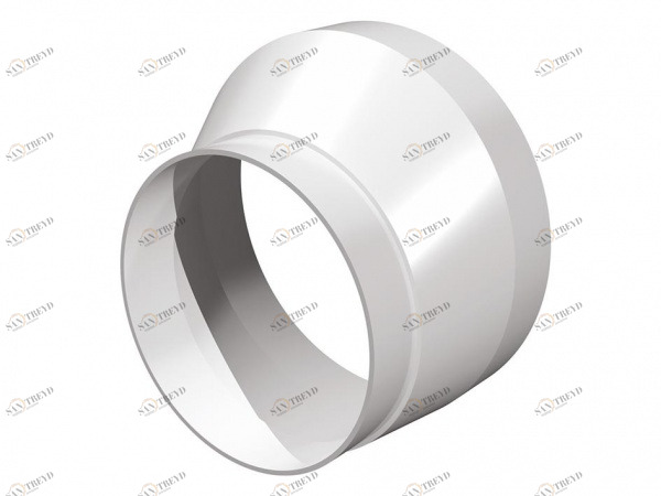 Соединитель эксцентриковый круглого с круглым пластик D100/125 1012, 5РЭП 00262 ERA 27647