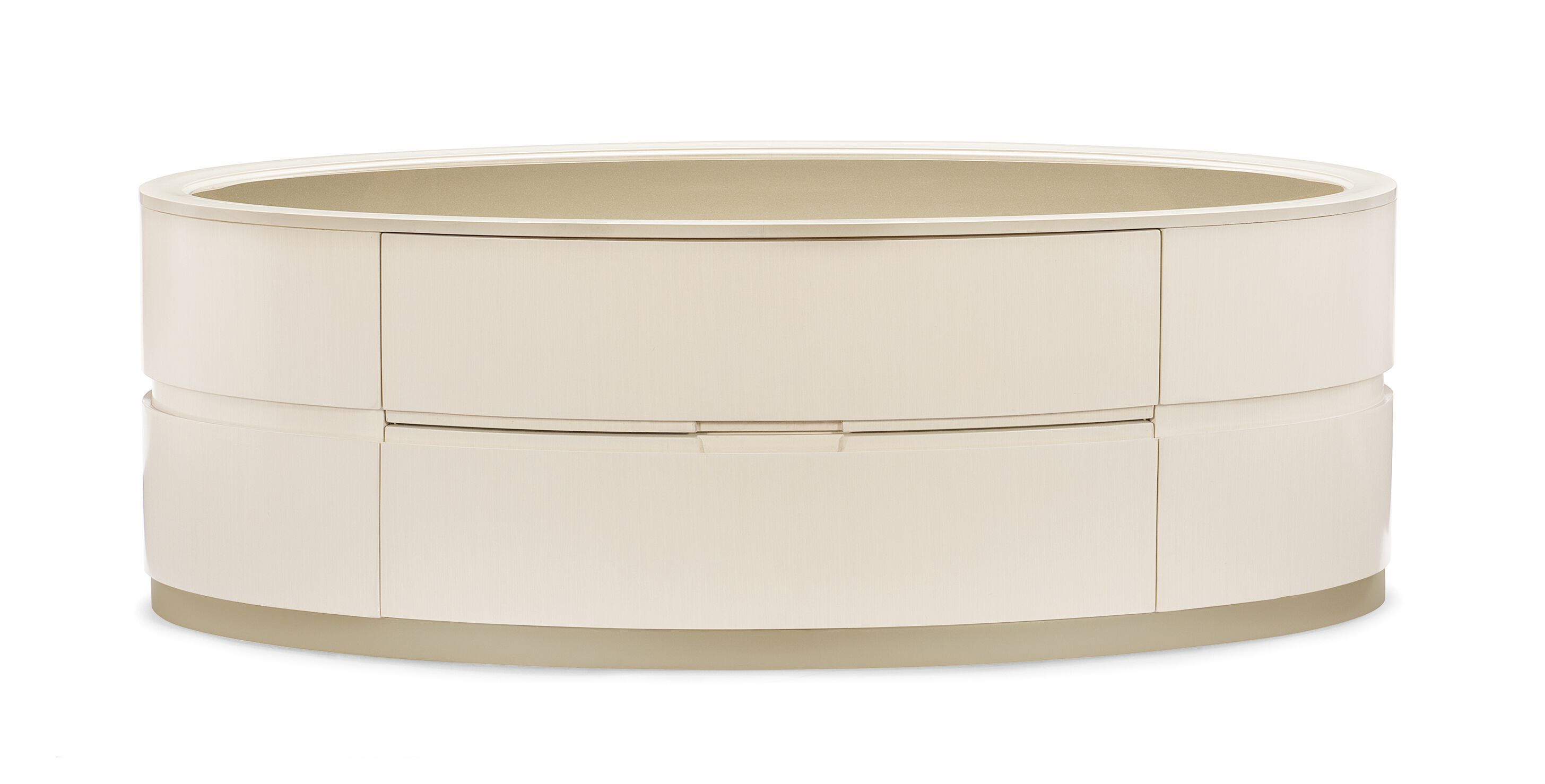 Деревянный овальный журнальный столик Caracole ADELA ARCH-00127205