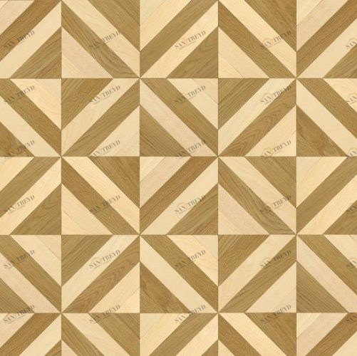 Художественный паркет Da Vinci Щитовой 26-329 Дуб (Гладкая) 500х500 мм 26010329