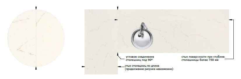 Столешницы для кухни - Тэамо LIGRON LIST185 1810 - Вид №4