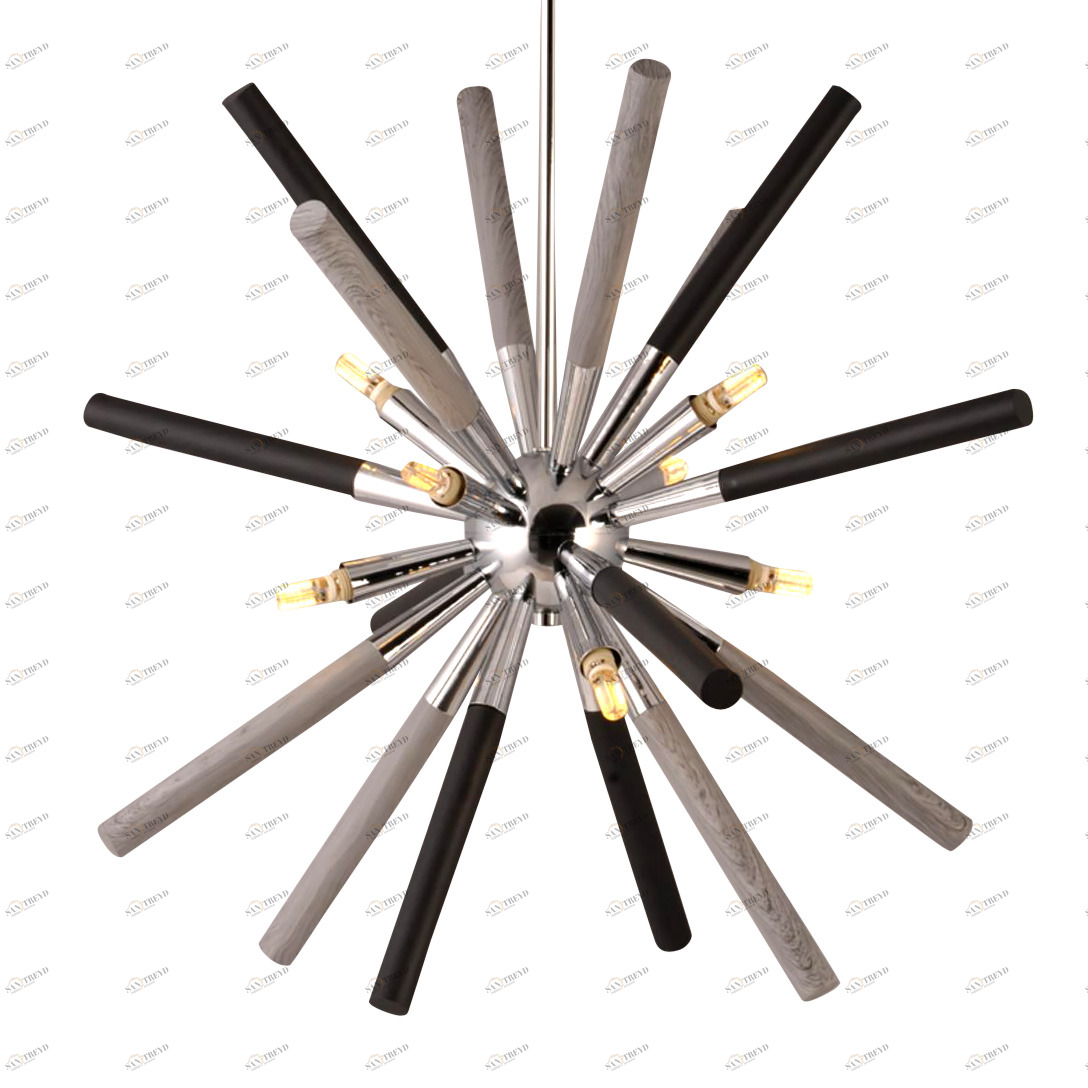 Подвесной светильник Sputnik 8 от Delight Collection MD6900-8A DELIGHT ДИЗАЙНЕРСКИЕ 243708 Черный 