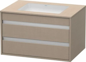 KT685407575 Ketho Тумбочка подвесная для встраиваемого снизу умывальника f-bonded Лен, декор