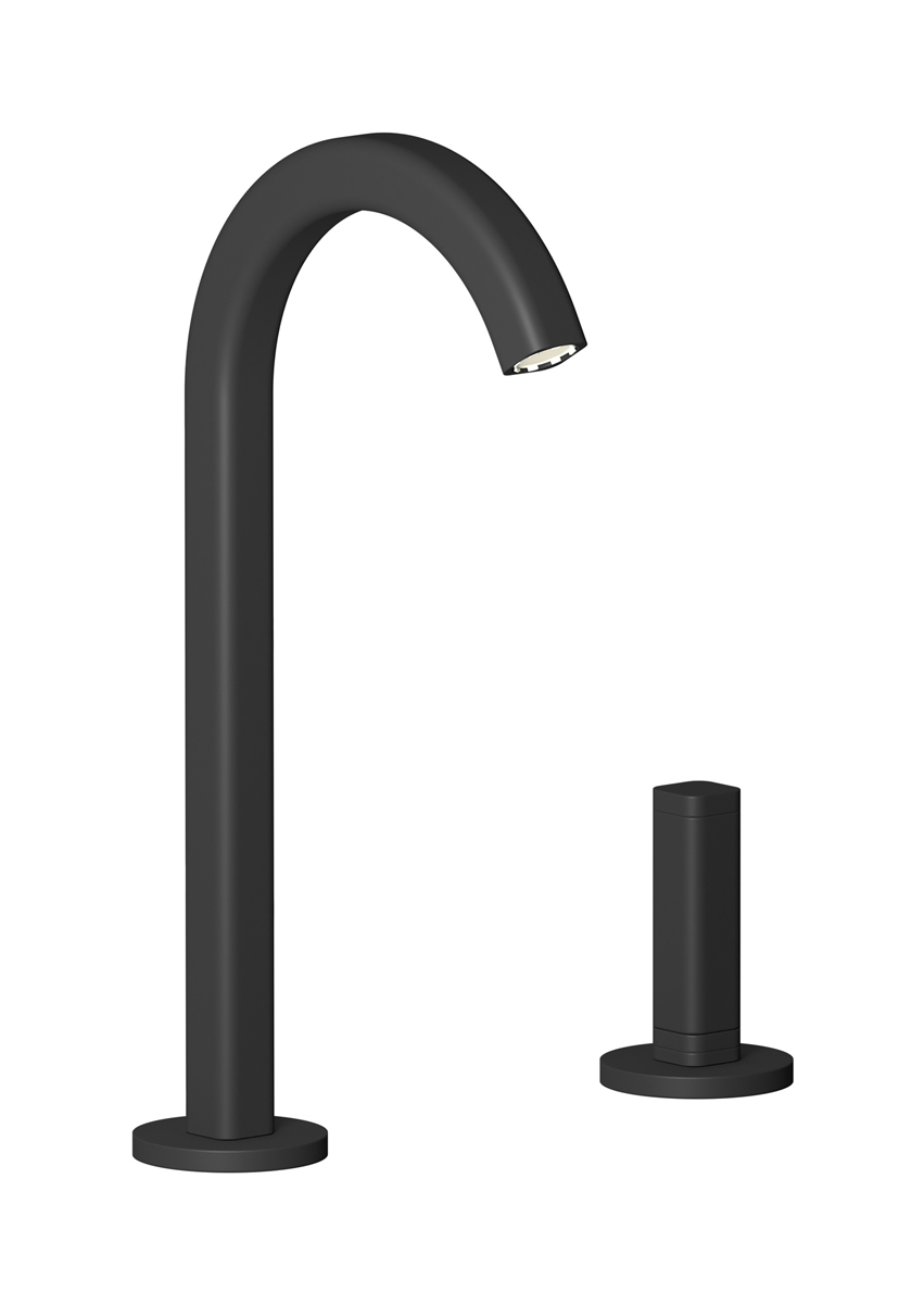 Смеситель для раковины на 2 отверстия WE ARE IB ei394np_1 Matt Black Elio