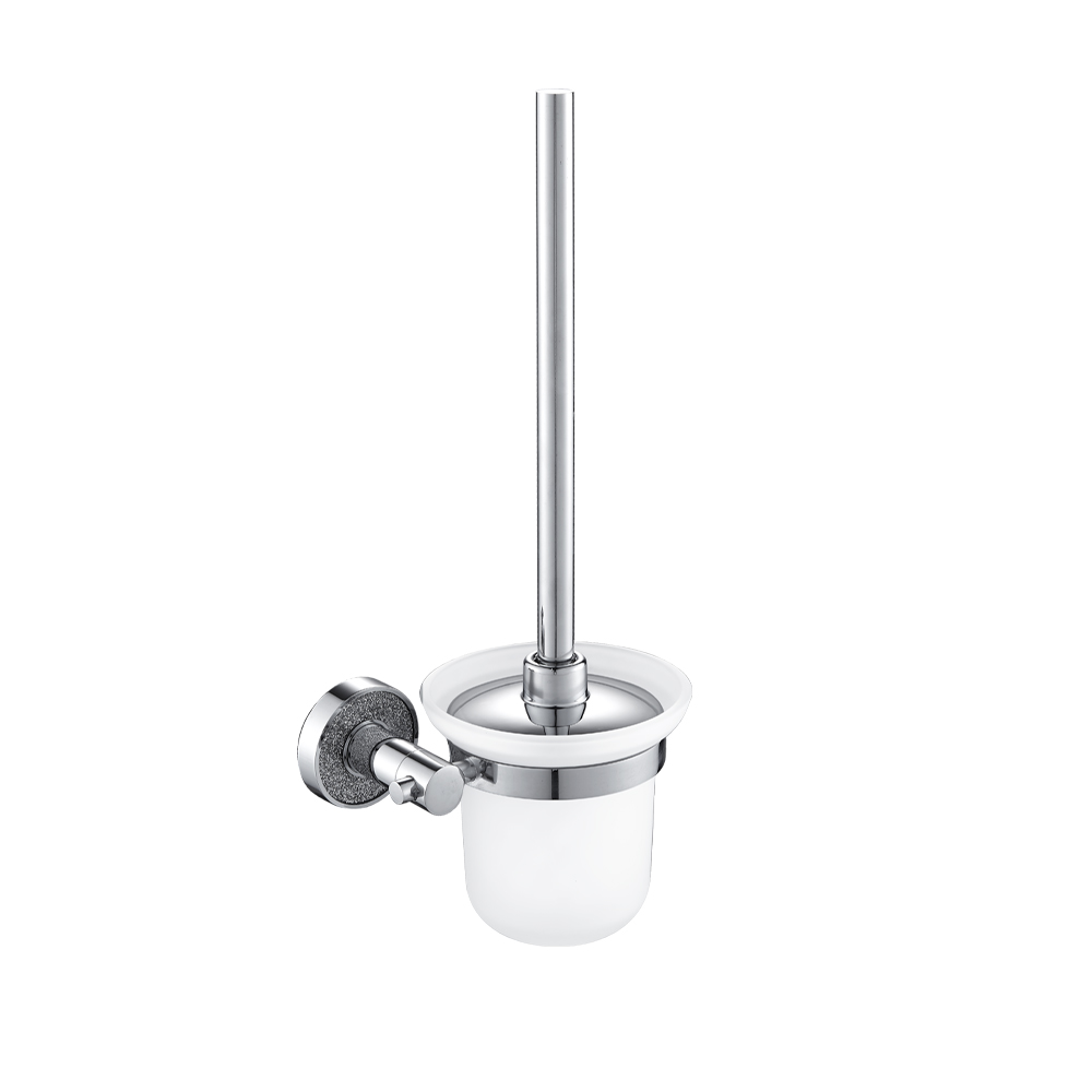 GFmark - Ёрш для унитаза стеклянный, с креплением к стене, крепление с АЛМАЗНОЙ КРОШКОЙ, код: 4805 