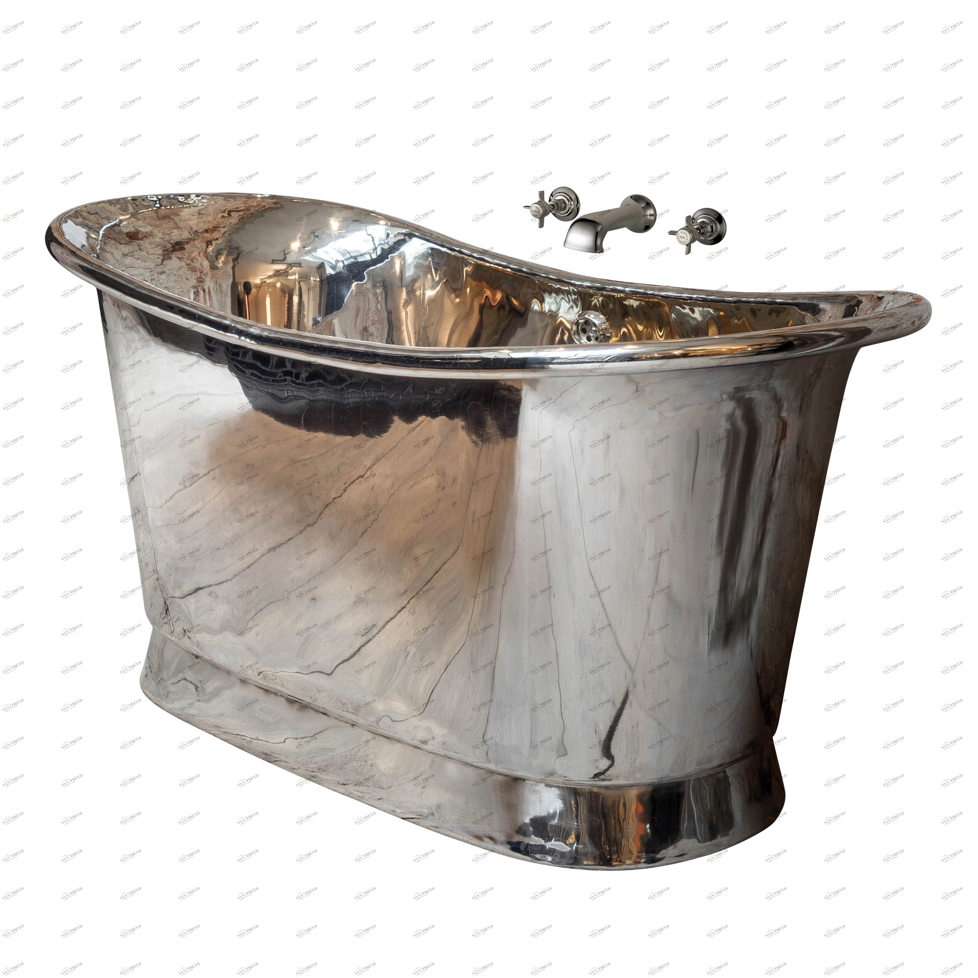 Traditional bathrooms Ванна из меди, никелированная АРГЕНТУМ ARGENTUM 