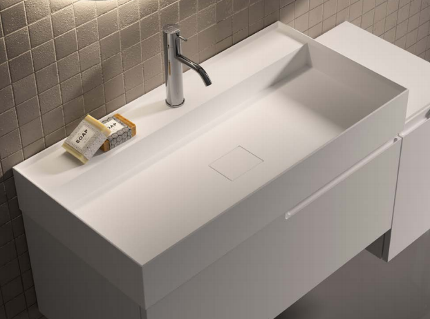 LH09C0 Накладная раковина на столешницу  прямоугольная IBC Diana