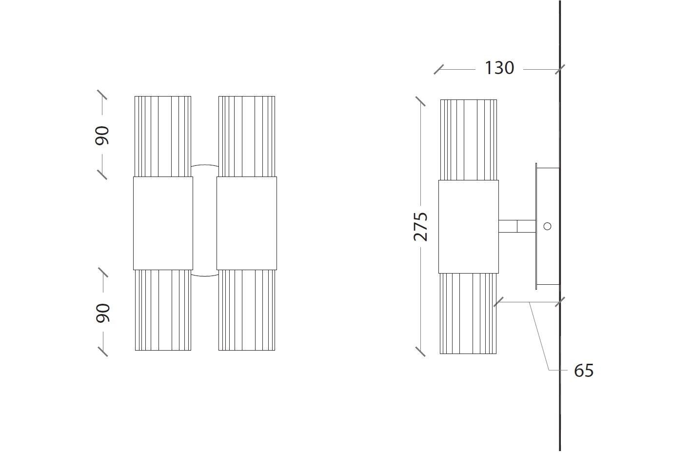 Светодиодный настенный светильник из латуни и стекла LUCE TU Sbarlusc ARCH-00032714 - Вид №2