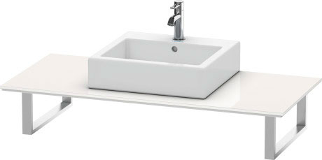 XL026C06969 Консоль для накладных раковин и встраиваемых умывальников, для угла слева X-Large #XL026C 550 мм Орех брашированный (натуральный шпон) Duravit - Вид №2