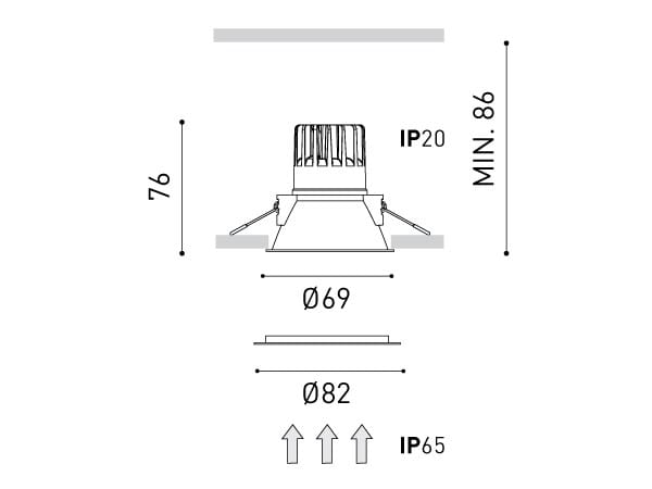Утопленный светодиодный прожектор Arkoslight своп ARCH-00033127 - Вид №16